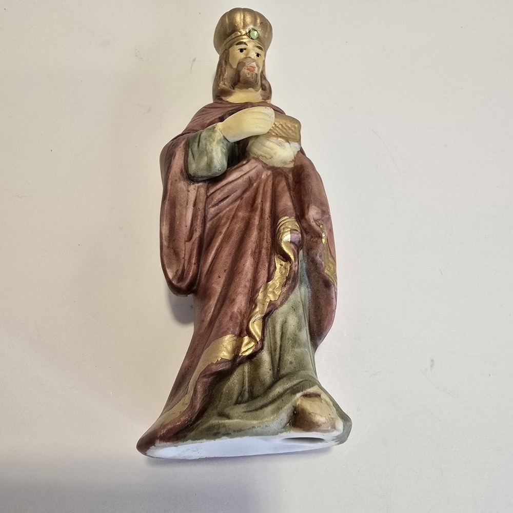 Nativity Set Porcelain Wiseman Figure Replacement Part Vintage - Picture 6 of 8